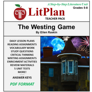 homeschool and online learning novel study guide for the westing game