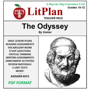 homeschool and online learning novel study guide for the odyssey