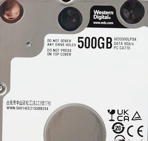 Western Digital Black WD5000LPSX 500 GB Hard Drive - 2.5" Internal - SATA (SATA/600)