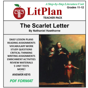 homeschool and online learning novel study guide for the scarlet letter