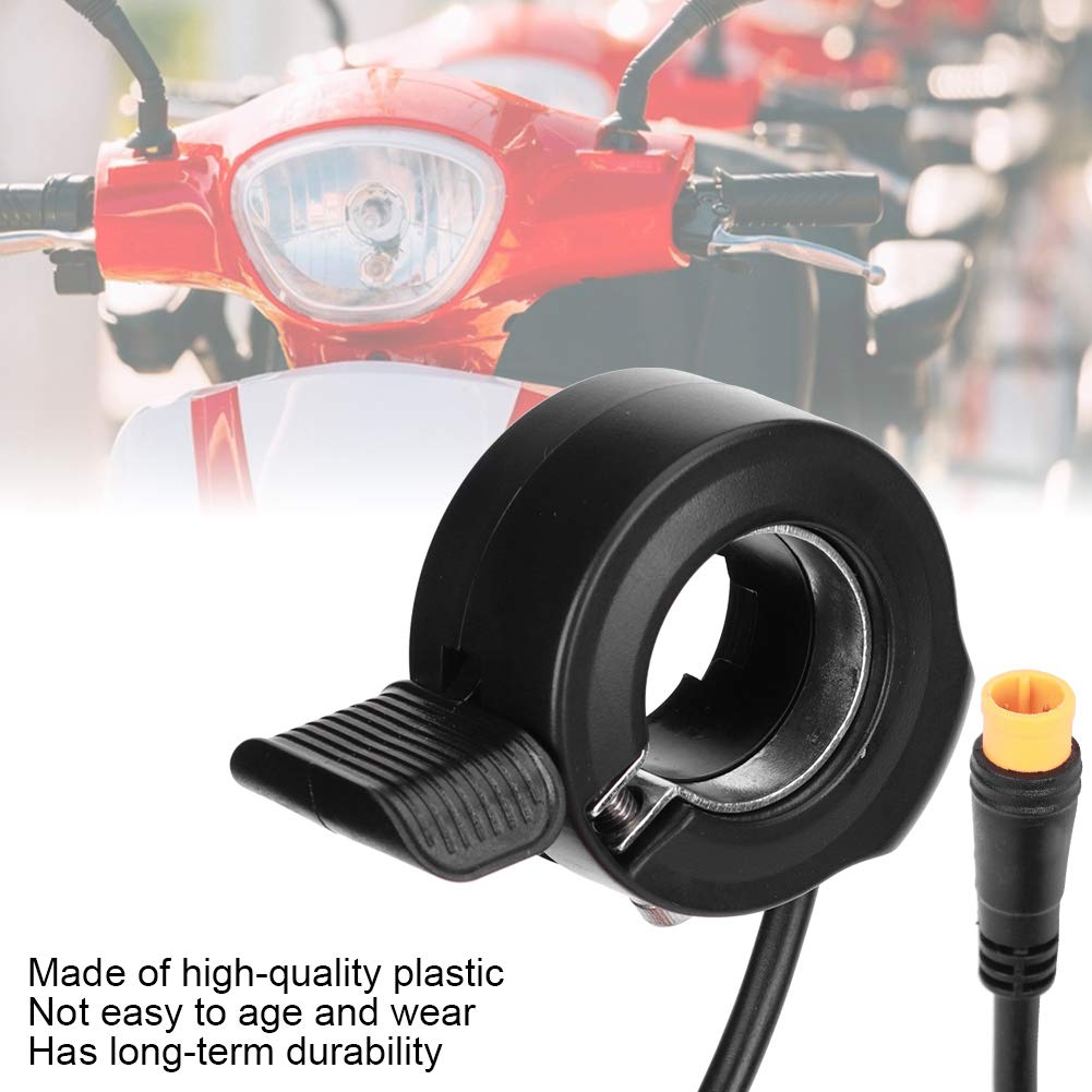 Alomejor 130X Thumb Throttle Speed Control Accessories E Bike Electric Bicycle Thumb Throttle Waterproof Connector for Electric Scooters