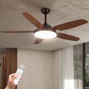 snj ceiling fans with lights and remote,quiet motor, easy install ideal for bedroom