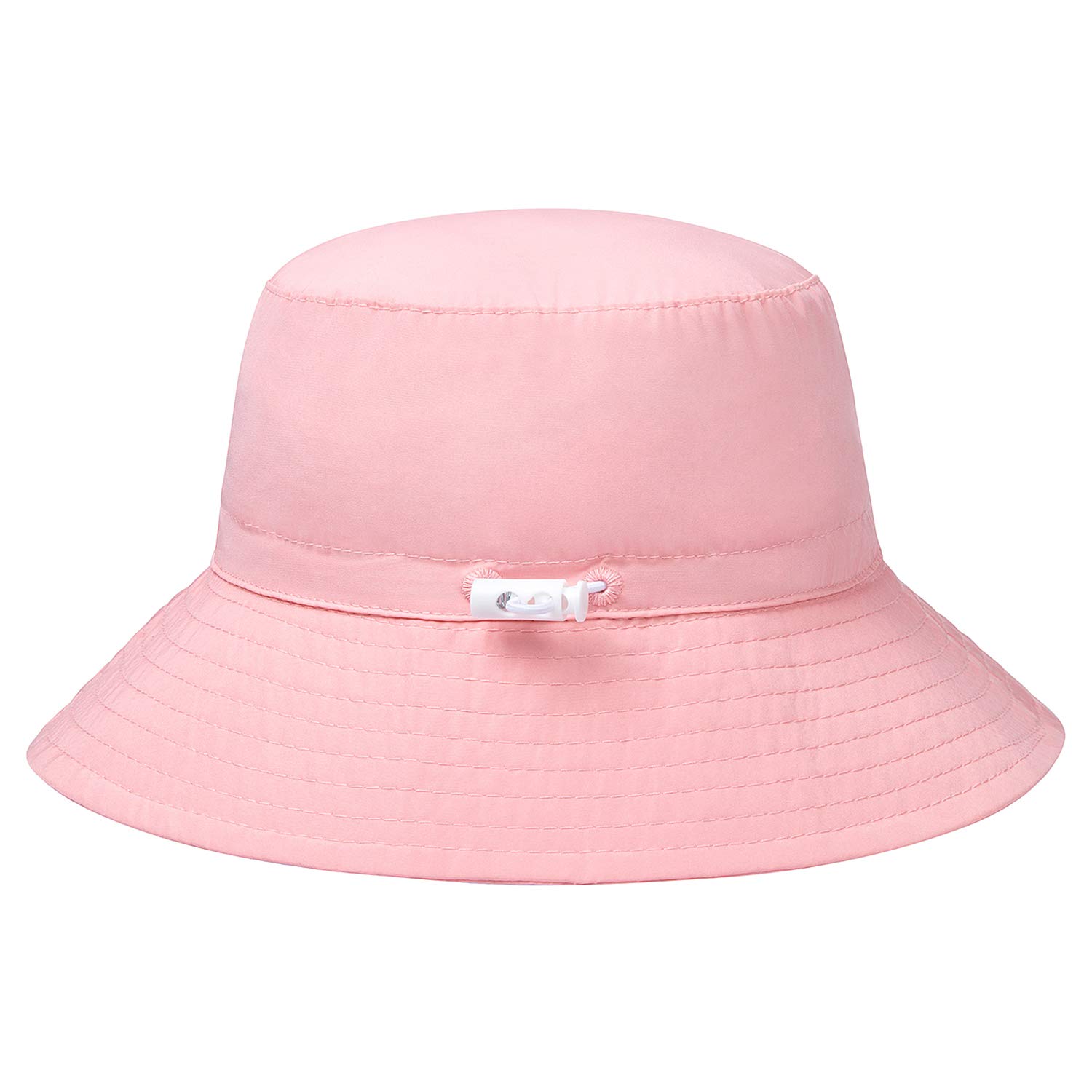 Baby Sun Hat Smile Face Toddler UPF 50+ Sun Protective Bucket hat Nice Beach hat for Baby Girl boy Adjustable Cap Pink