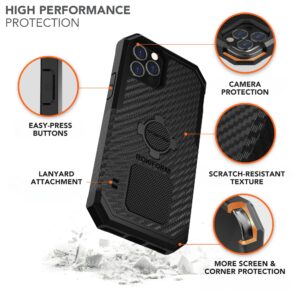 Rokform - iPhone 12 Pro Max Case, Rugged Series, Magnetic Protective Apple Gear, iPhone Cover with RokLock Twist Lock, Dual Magnet, Drop Tested Armor (Black)