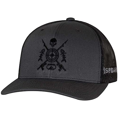 Speared Spearfishing Bullseye Trucker Hat - Black