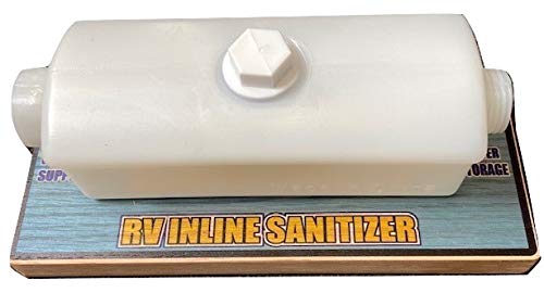 RV Inline Sanitizer - The Easiest way to HELP YOU disinfect your RV Fresh Water Tank, NO MESS, NO MOVING PART, just connect with the Hose and add Bleach