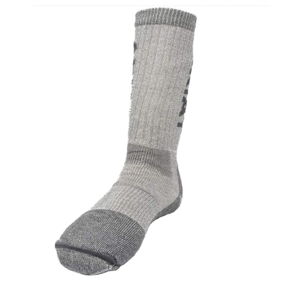 ARIAT Unisex Mid-Weight Arch Support Merino Wool Blend Reinforced Mid Calf Socks, Grey, Medium