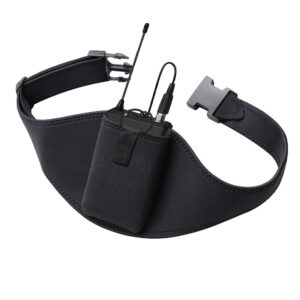 iraspin mic belt - microphone belt with innovative rubber band lock - improved adjustability comfortability durability for fitness instructors, fitness class,public speaking,theatre,pilates teachers