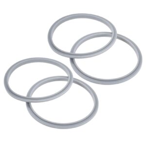 gasket rubber seal ring with lip, seal rings gaskets replacement for nutribullet 900 series 600w and 900w (pack of 4)