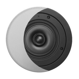 osd black 6.5" super shallow mount weather-resistant in-ceiling speaker pair - bk-r62ss