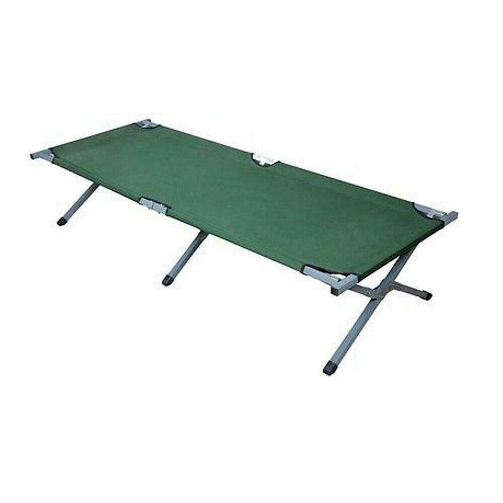 PREMIUM WISH OUTLET Folding Portable Camping Bed Military Sleeping Hiking Camping Guest Travel Cot