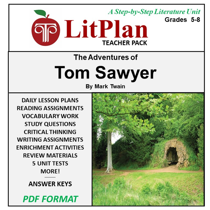 Homeschool and Online Learning Novel Study Guide for The Adventures of Tom Sawyer