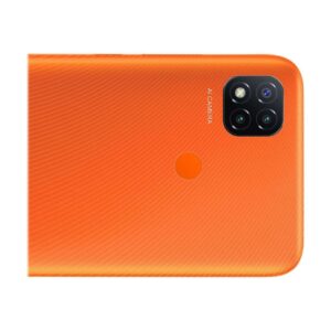 Xiaomi Redmi 9C Smartphone, 2 GB + 32 GB, 6.53" HD+ Dot Drop Display 5000mAh (typ), 13 MP, con AI Face Unlock, Tripla Fotocamera, Arancione (Sunrise Orange)