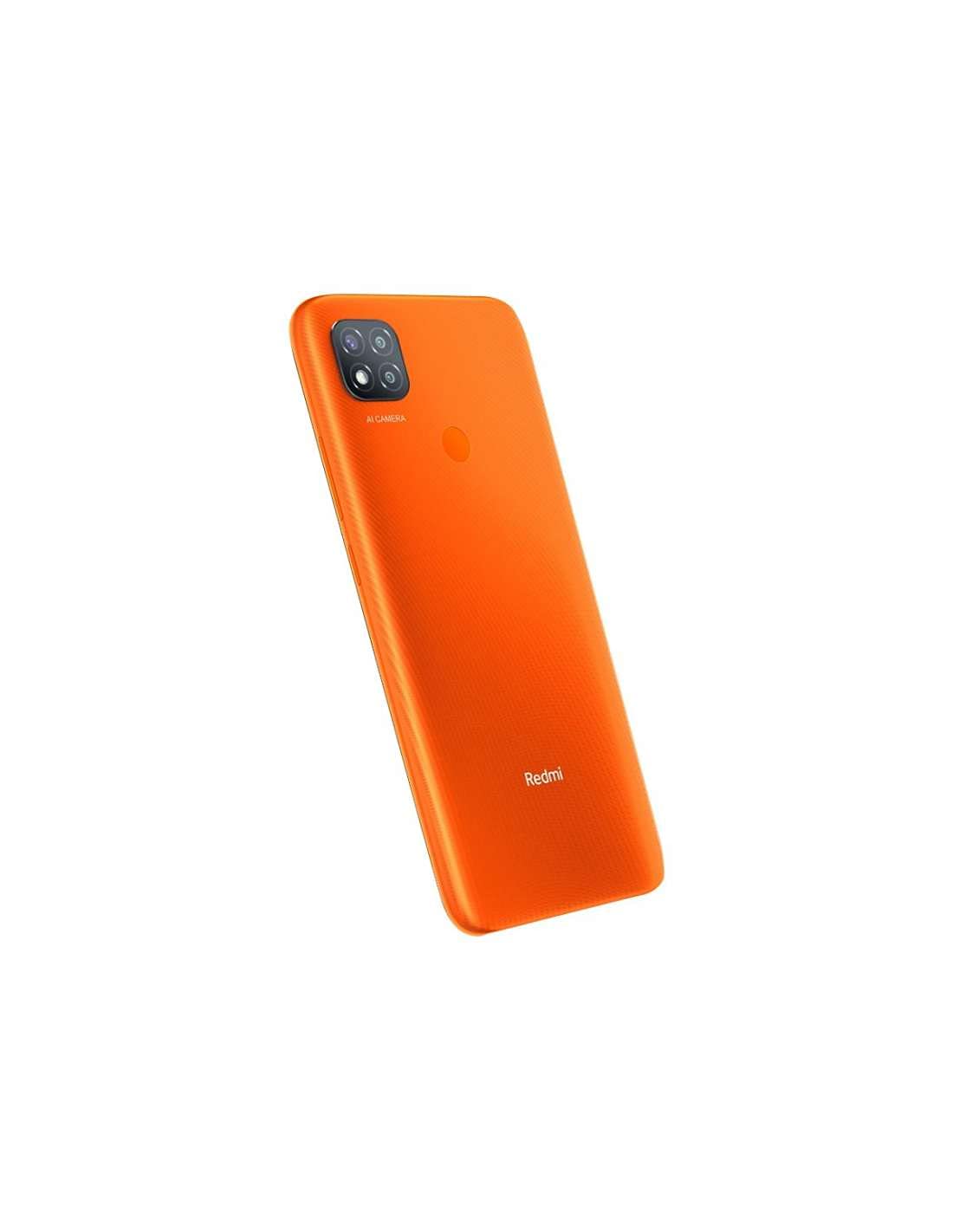 Xiaomi Redmi 9C Smartphone, 2 GB + 32 GB, 6.53" HD+ Dot Drop Display 5000mAh (typ), 13 MP, con AI Face Unlock, Tripla Fotocamera, Arancione (Sunrise Orange)