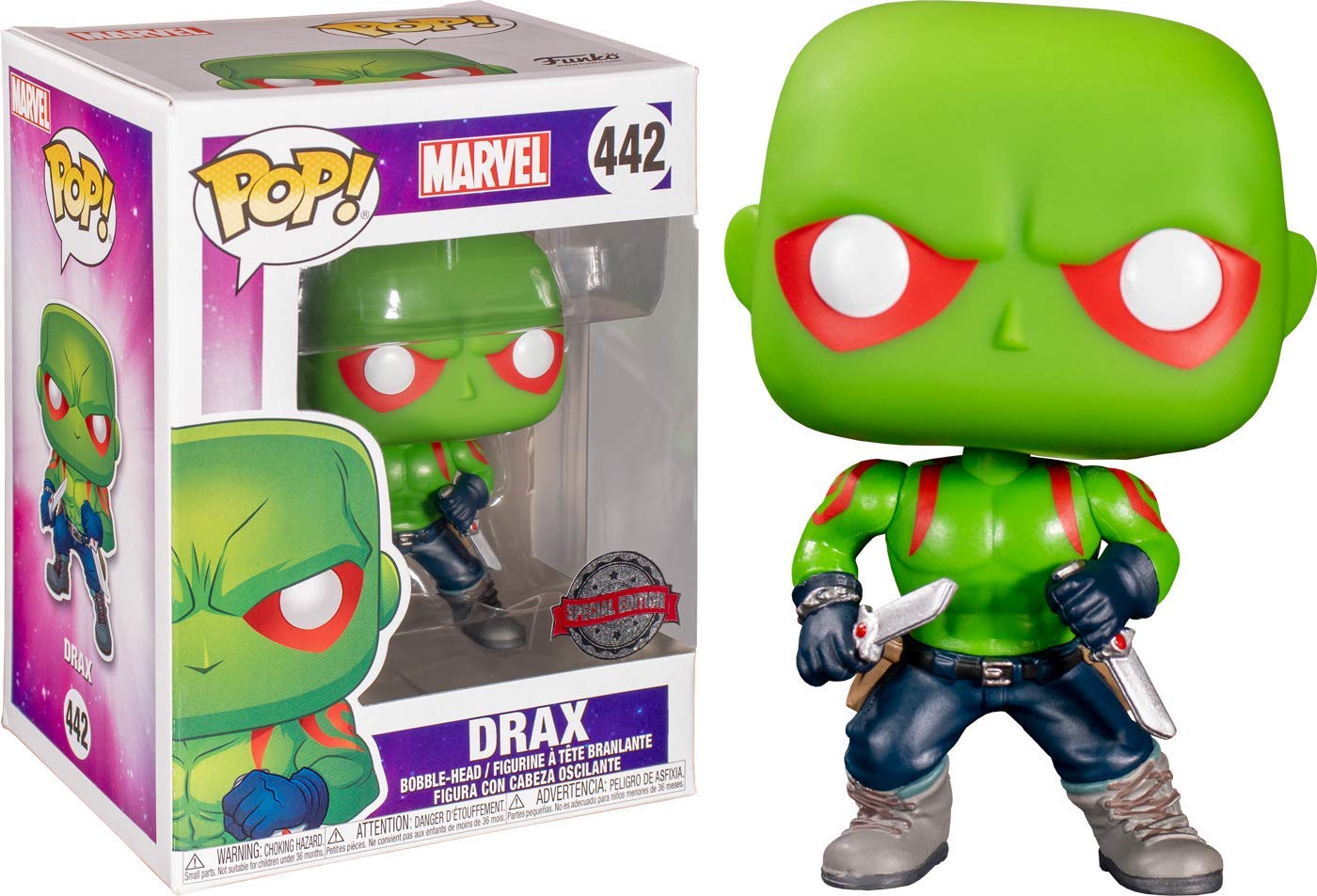 Funko POP! Marvel 442 Drax First Appearance Bobble-Head Special Edition Exclusive