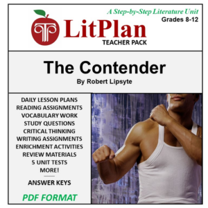 homeschool and online learning novel study guide for the contender