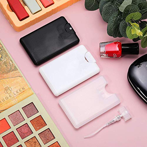 20 ml Cardcase-like Plastic Perfume Spray Bottles Refillable Fine Mist Spray Bottle Portable Moisturizing Sprayer Box Empty Travel Bottle for Makeup Cosmetic Essential Oil (15 Pcs)