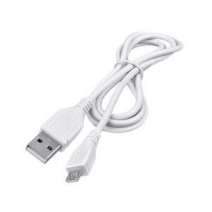 pk power 5ft white micro usb data cable cord for kobo touch edition digital ereader reader 2011 ereader whsmith,edition ereader