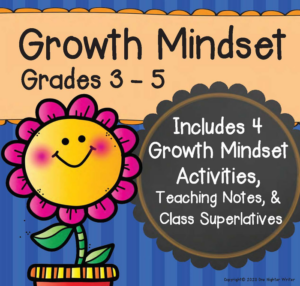 growth mindset grades 3-5: four activities included