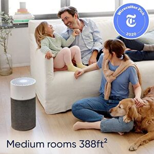 BLUEAIR Bedroom Air Purifier, Air Cleaner Dust Pet Dander Smoke Mold Pollen Bacteria Virus Allergen, Odor Removal, for Home Office Kitchen, Washable Pre Filter, HEPASilent, Medium Room, Blue 311 Auto