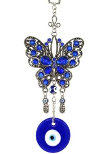 turkish blue evil eye butterfly design amulet home office hanging decoration ornament blessing gift -cl10
