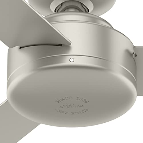 Hunter Fan Company 50812 Presto Ceiling Fan, 52, Matte Nickel