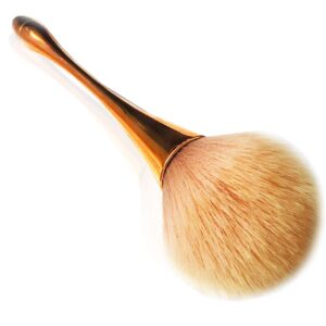 super large mineral powder brush, nail brushes kabuki makeup brushes soft fluffy foundation brush blush brush,professional powder brushfor daily makeup(rose gold color) …