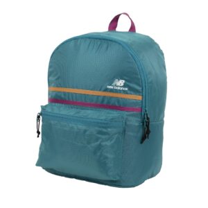 new balance men's and women's lsa essentials backpack nylon ripstop,team teal, one size