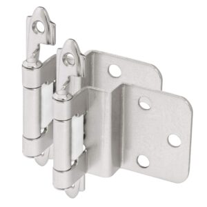 25 pair pack - cosmas 15628-ch polished chrome cabinet hinge 3/8" inset (pair) [15628-ch]