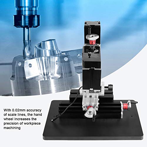 60W 12000RPM Mini Milling Lathe，100-240V DIY Mini Lathe Mini Miller，Mini Metal Lathe DIY Miniature Milling Machine Miller