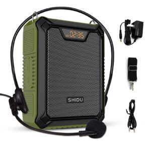 portable voice amplifier 25w rechargeable speaker with microphone wired headset waterproof ipx6 bluetooth 5.0 personal voice enhancer for teachers, training, meeting, outdoor, beach, etc m900