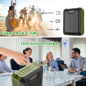 Portable Voice Amplifier 25W Rechargeable Speaker with Microphone Wired Headset Waterproof IPX6 Bluetooth 5.0 Personal Voice Enhancer for Teachers, Training, Meeting, Outdoor, Beach, etc M900