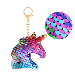 Hicarer Birthday Cosmetic Bag Birthday Makeup Bag and Unicorn Flip Sequin Keychain for Women, Mom, Wife, Friend, Sister, Her, Colleague, Coworker (40th Print)