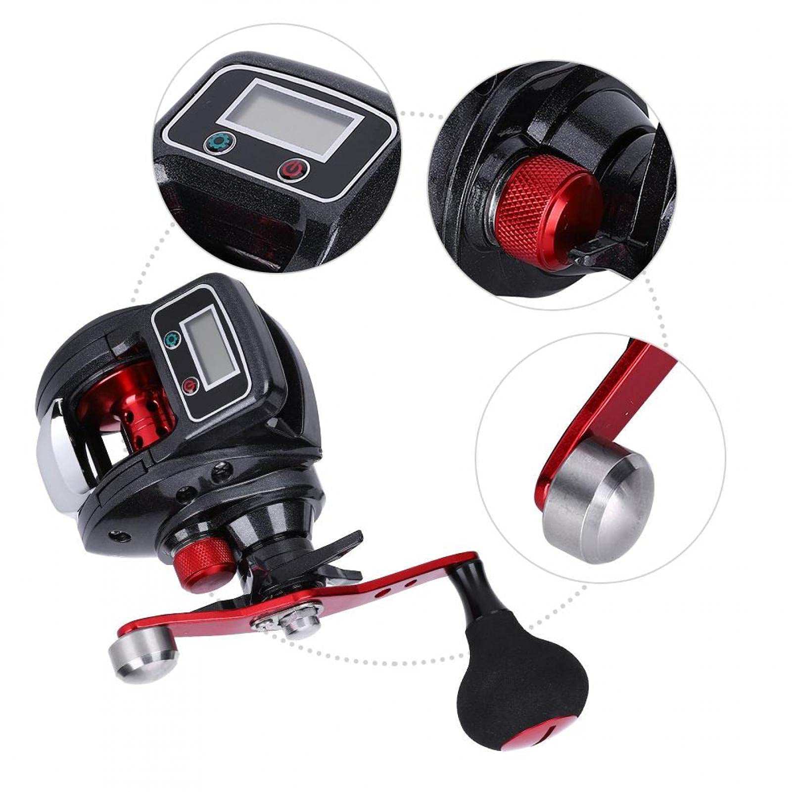 Bait Casting Lure Reel Deep Sea Marine Boat Fishing Electric Fishing Reel Saltwater Trolling Drum Round Reel