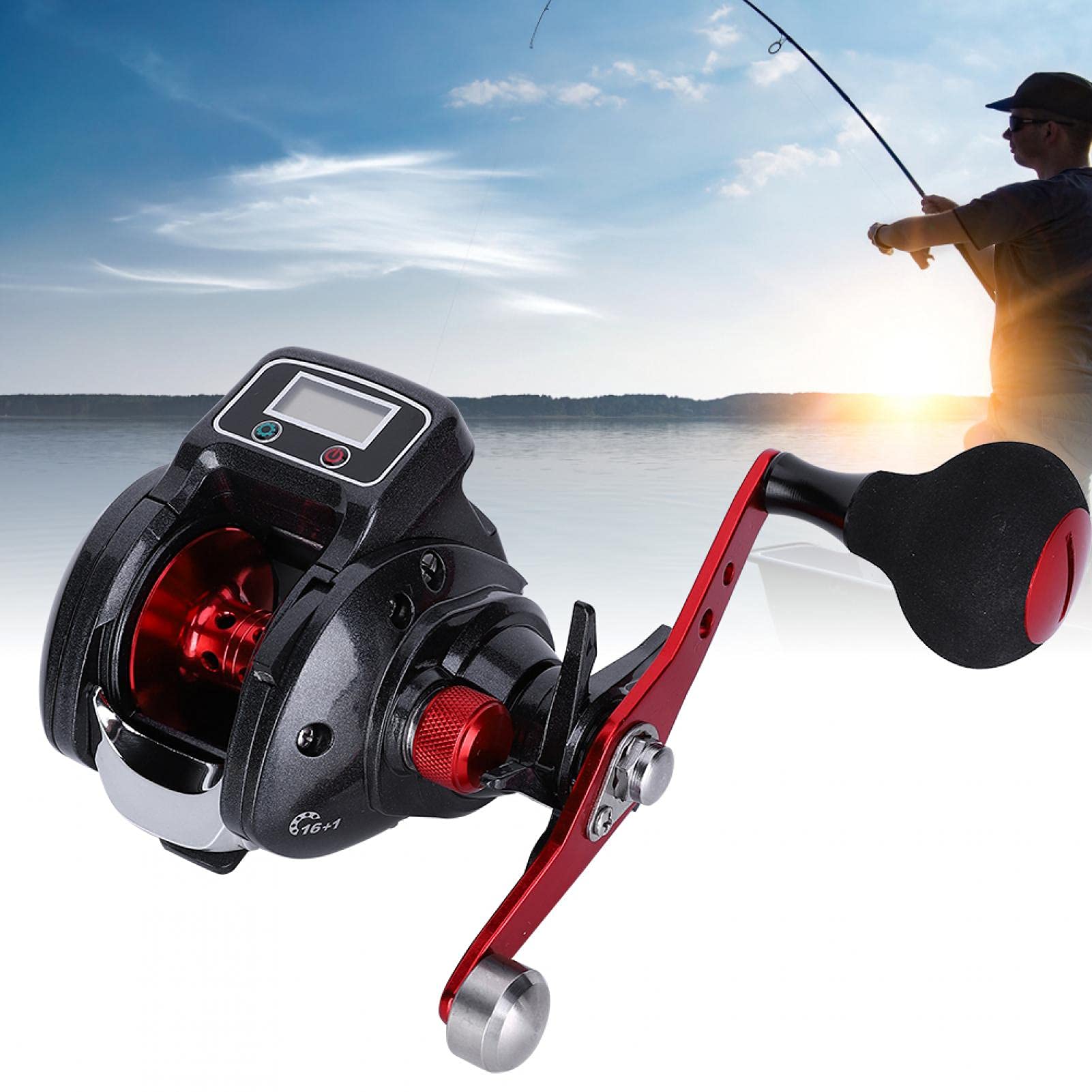 Bait Casting Lure Reel Deep Sea Marine Boat Fishing Electric Fishing Reel Saltwater Trolling Drum Round Reel