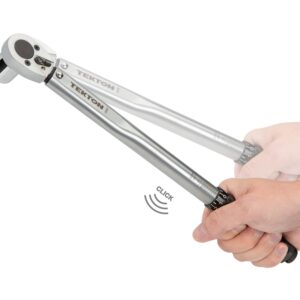 TEKTON 3/8 Inch Drive Click Torque Wrench (10-80 ft.-lb.) | 24330 & 1/4 Inch Drive Dual-Direction Click Torque Wrench (10-150 in.-lb.) | TRQ21101