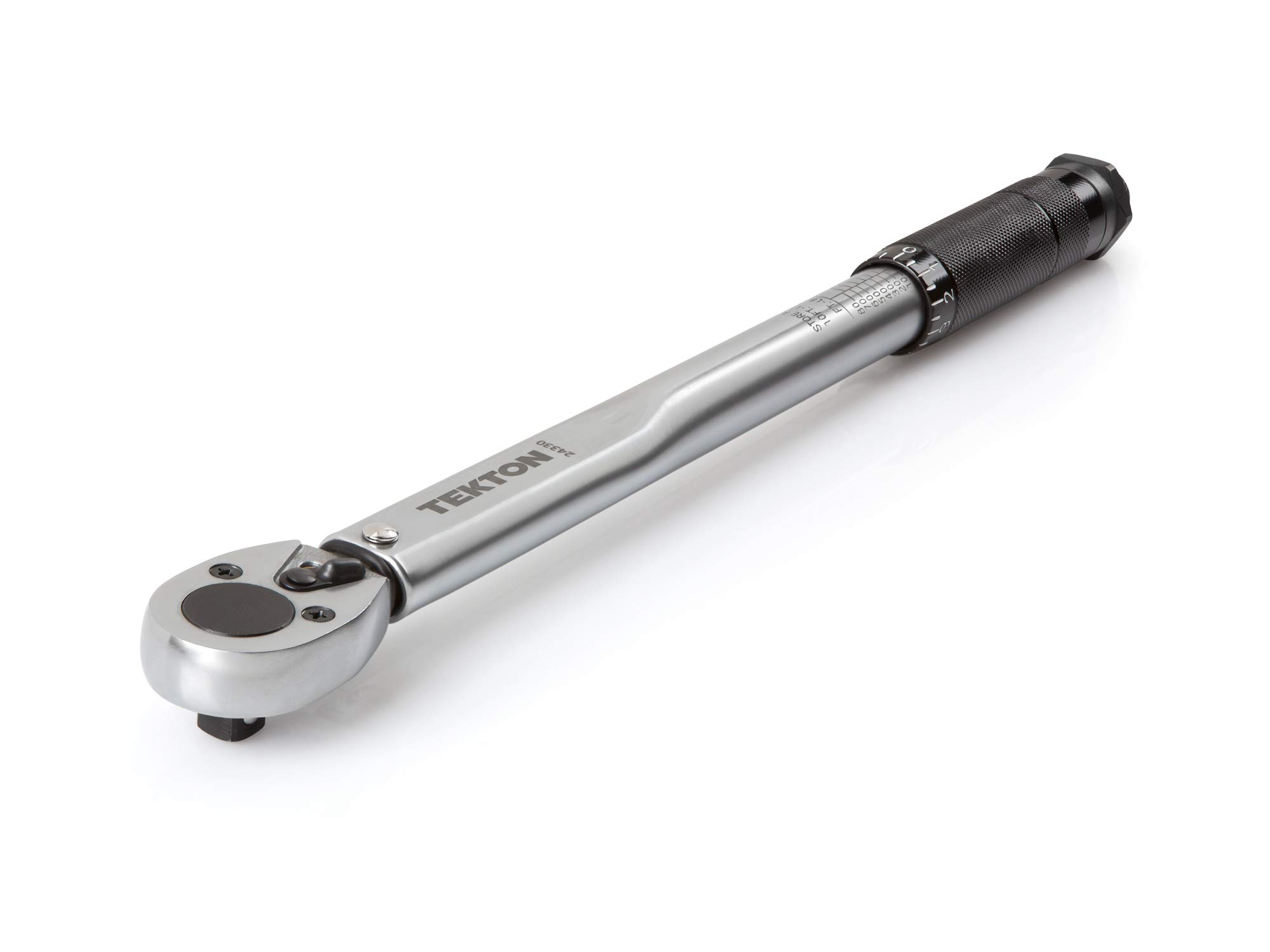 TEKTON 3/8 Inch Drive Click Torque Wrench (10-80 ft.-lb.) | 24330 & 1/4 Inch Drive Dual-Direction Click Torque Wrench (10-150 in.-lb.) | TRQ21101