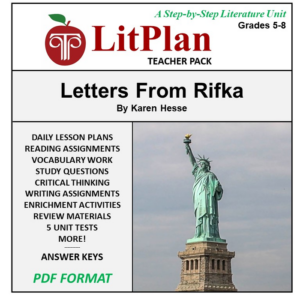 homeschool and online learning novel study guide for letters from rifka