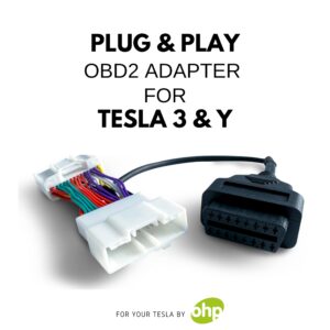 OHP OBD2 Adapter for Tesla Model 3 & Y Since Year 2019 | Fits OBDLink Veepeak w/Scan My Tesla App