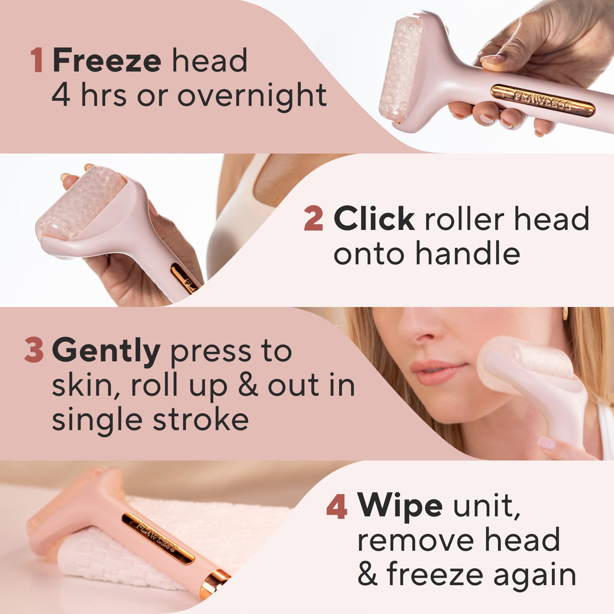 Finishing Touch Flawless Facial Massage Ice Roller