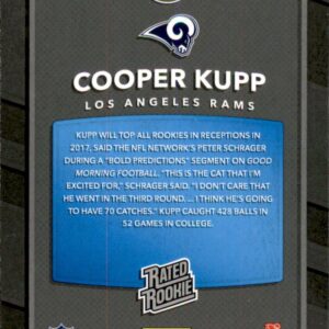 2017 Donruss Optic #179 Cooper Kupp RR RC Rookie NFL Football Trading Card Rams