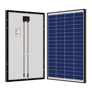 rich solar mega 100 watt poly solar panel black frame