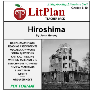 homeschool and online learning novel study guide for hiroshima