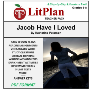 homeschool and online learning novel study guide for jacob have i loved