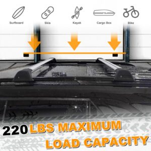 Snailfly Crossbars Customized Fit for 2020-2024 Ford Explorer Adjustable Cross Bars Roof Racks with Lock