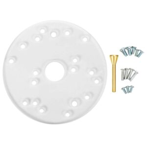 Universal Router Table Base Plate Router Acrylic Base Plate with Centering Pin Screws for Bosch Makita Ryobi