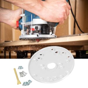 Universal Router Table Base Plate Router Acrylic Base Plate with Centering Pin Screws for Bosch Makita Ryobi