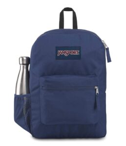 jansport | cross town backpack (navy blue- one size)