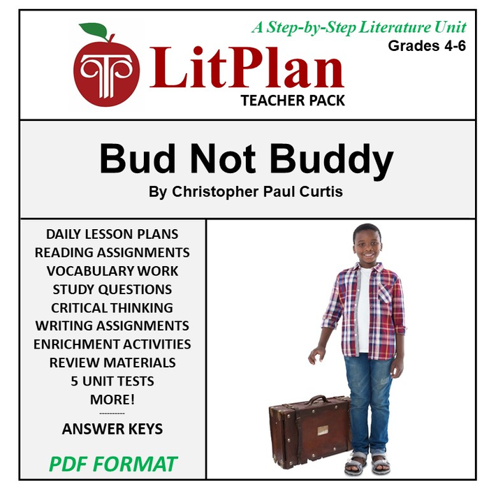 Homeschool and Online Learning Novel Study Guide for Bud, Not Buddy