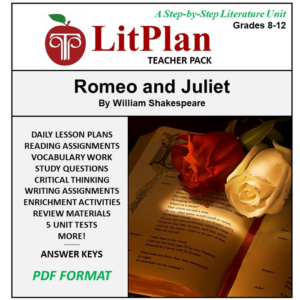 homeschool and online learning novel study guide for romeo and juliet